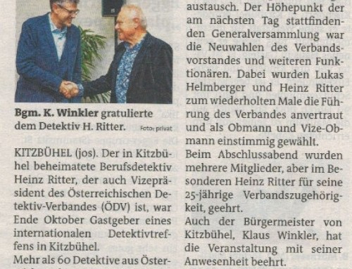 Neuwahlen bei den Detektiven